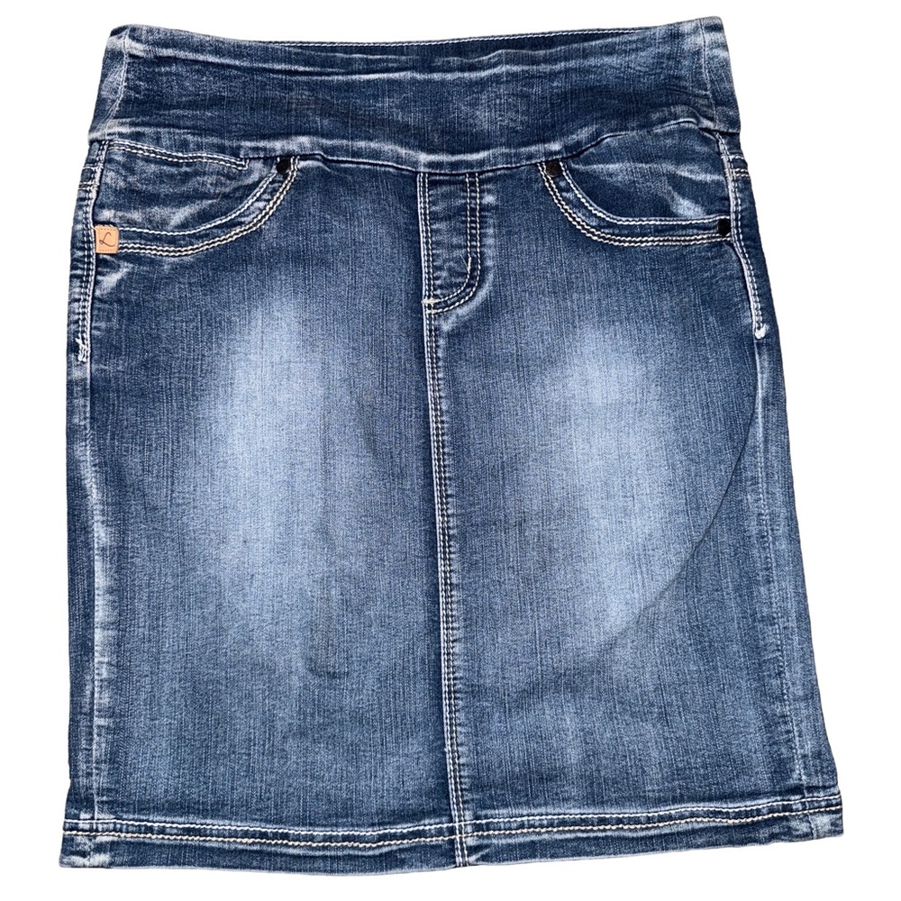 ✨3 for $15✨ Lola Jeans Denim Blue Pencil Skirt EUC Size 4